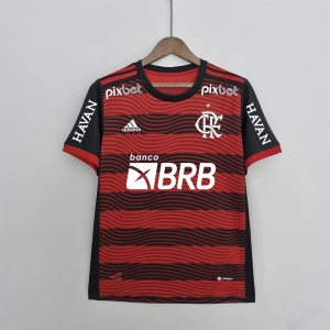 22/23 all sponsor Flamengo home Soccer Jersey