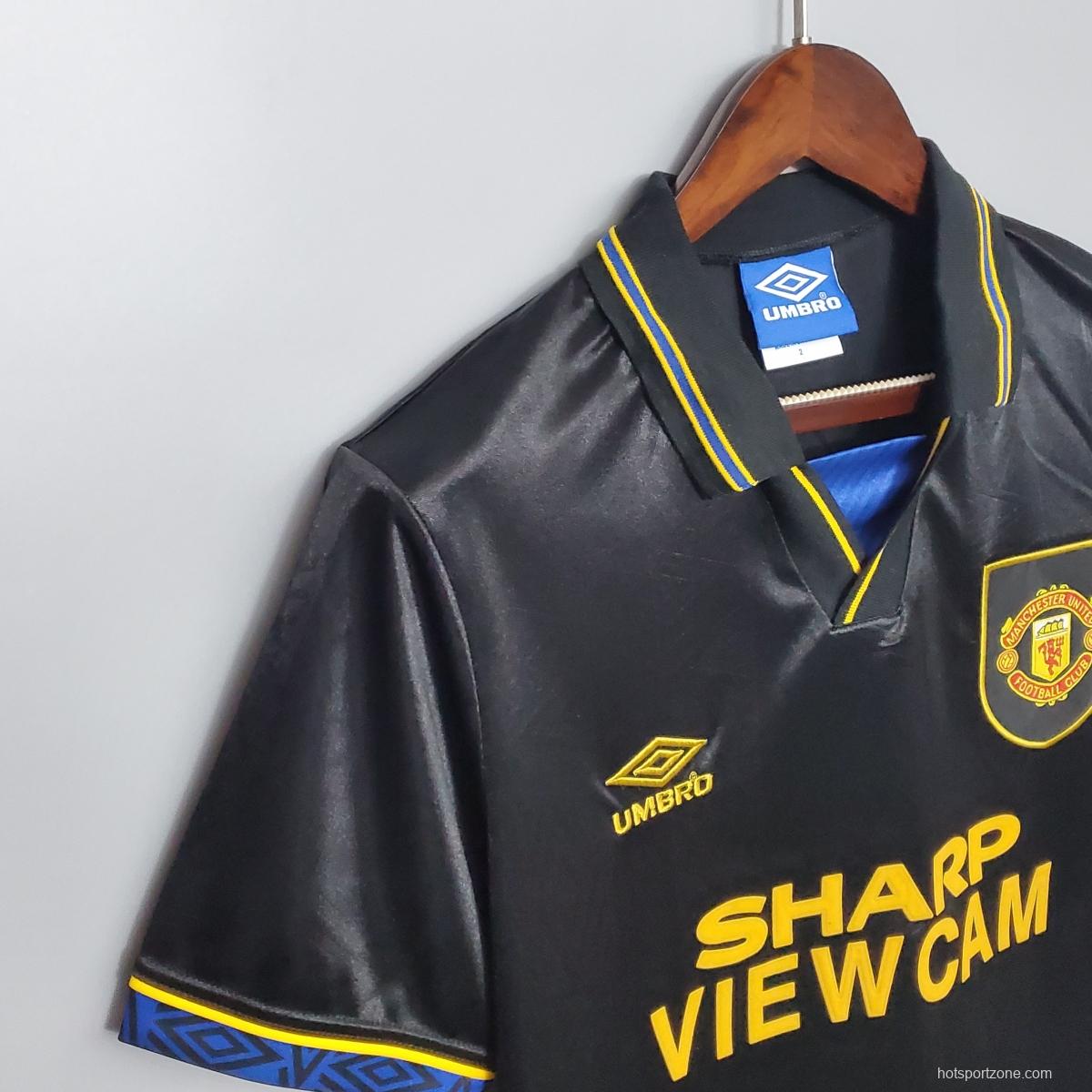 Retro 93/95 Manchester United away Soccer Jersey