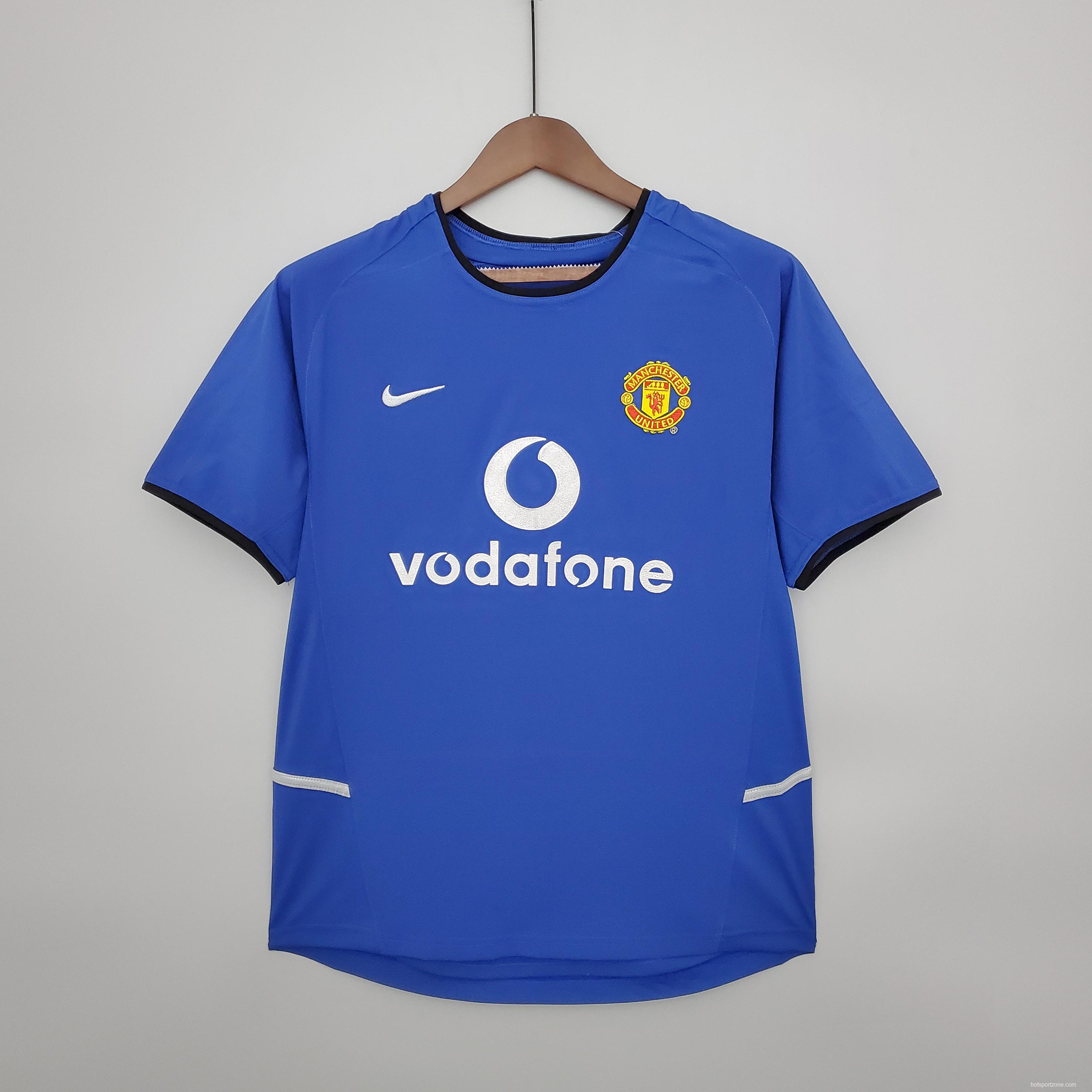 Retro Manchester United 02/04 away Soccer Jersey
