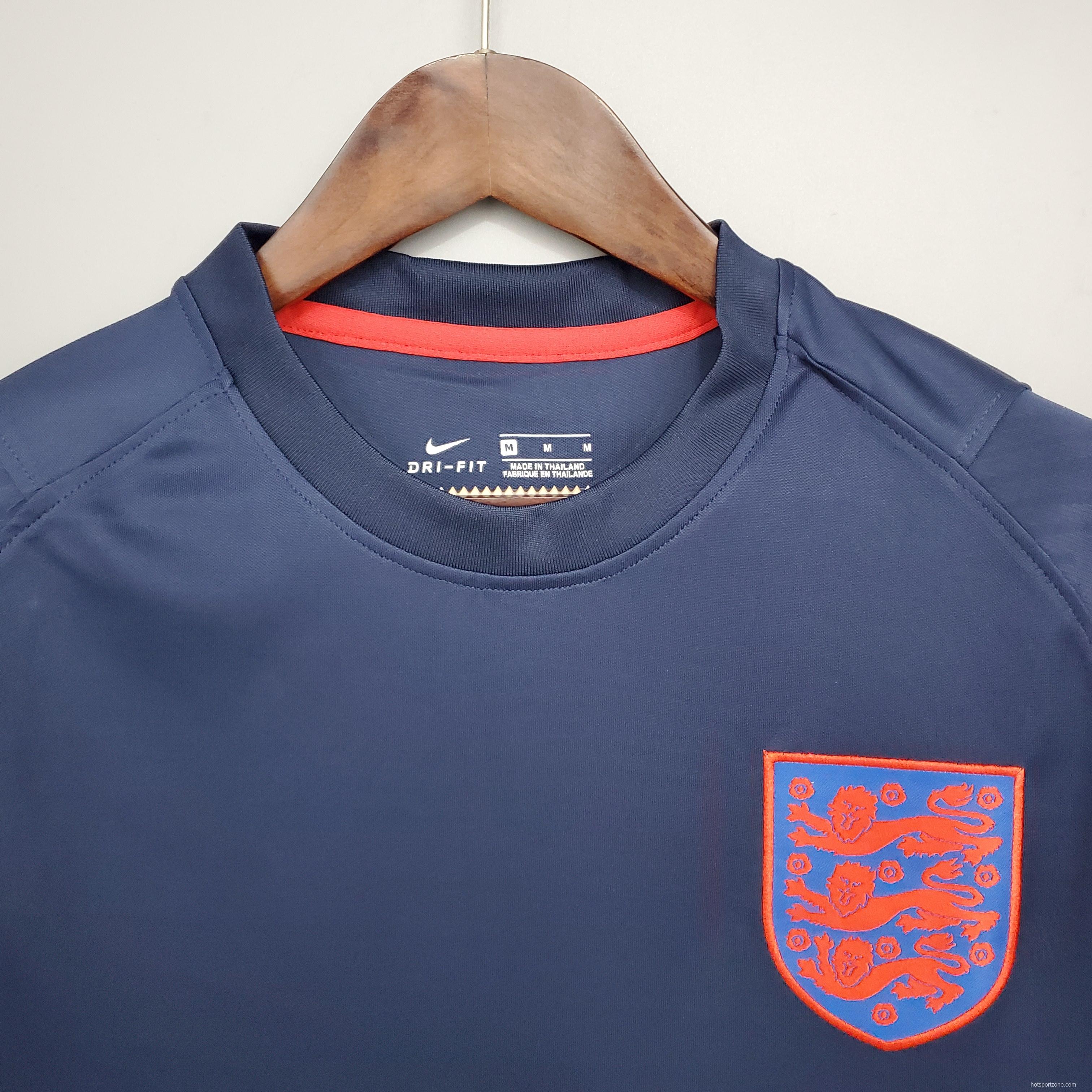 2020 England Training Uniform Blue Soccer Jersey