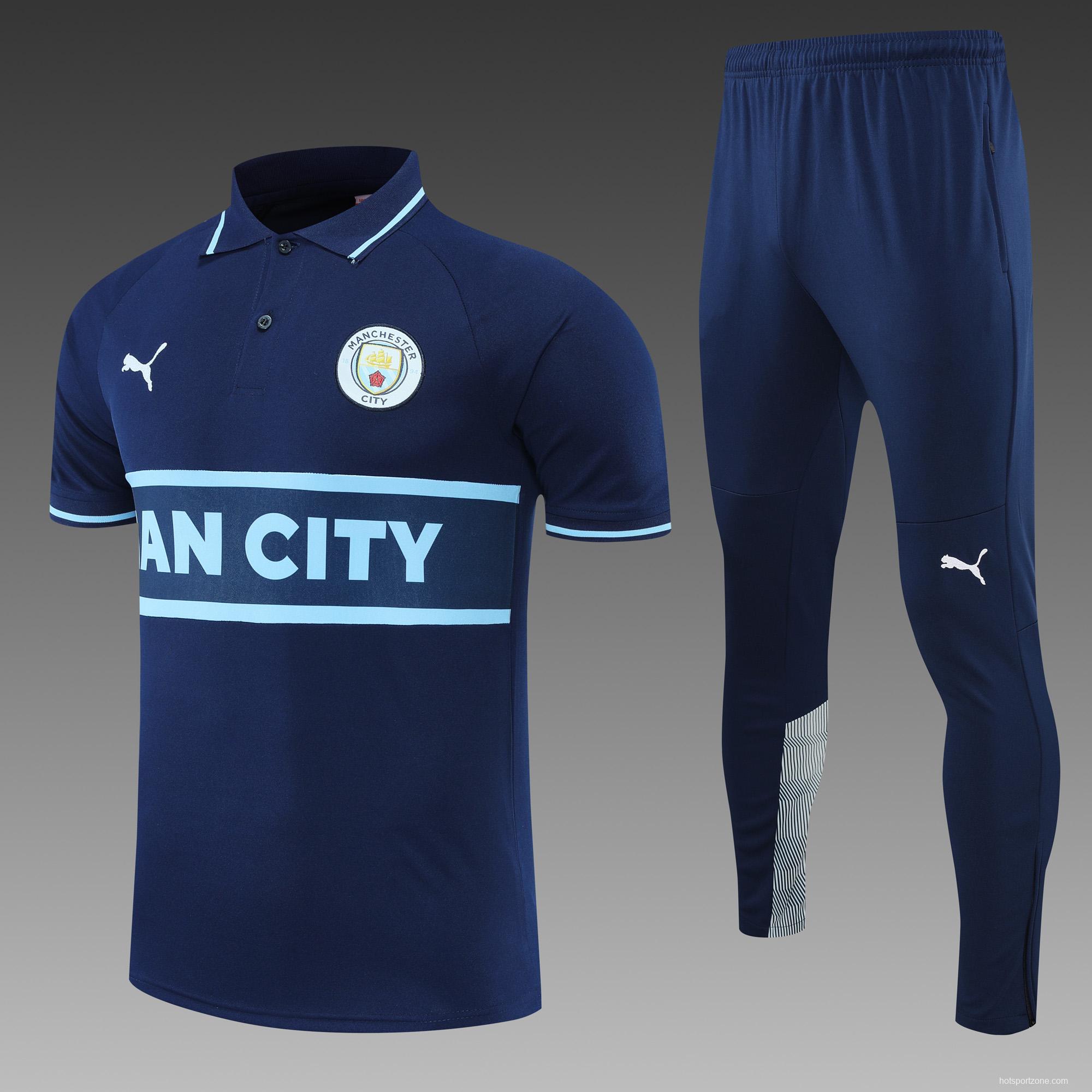 Manchester City POLO kit royal blue (does not support separate sale)