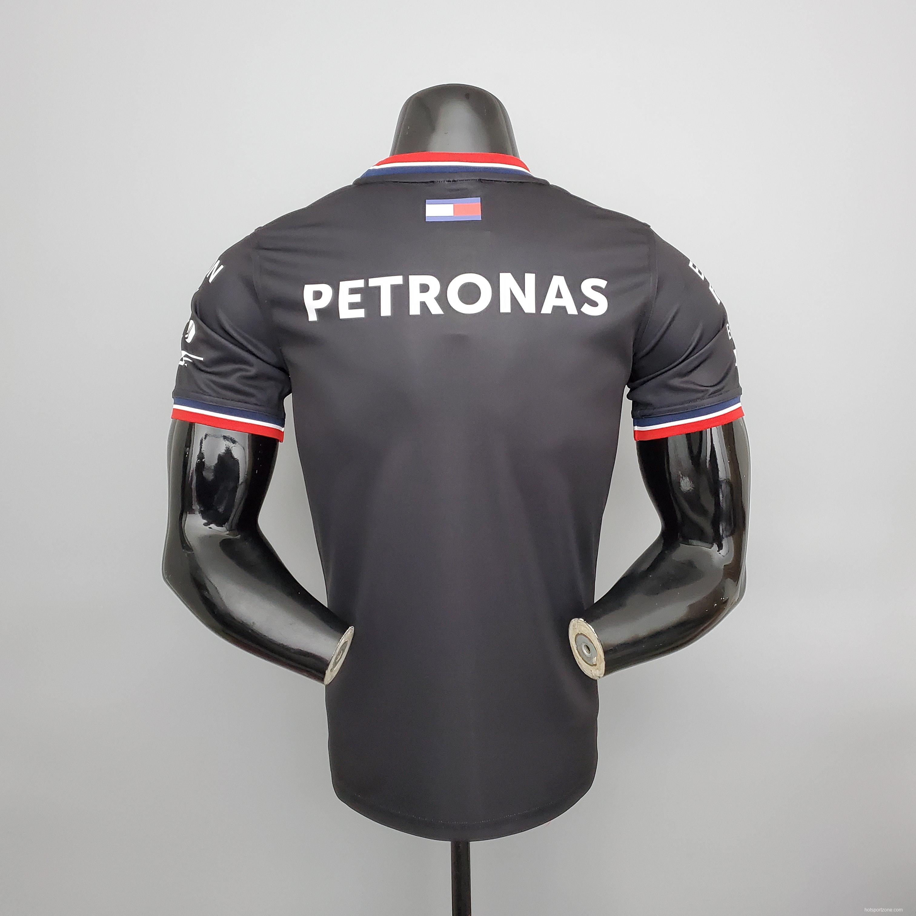 F1 Formula One racing suit; Mercedes black S-5XL