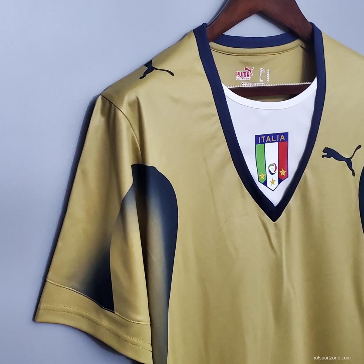 Retro 2006 Italy Golden Soccer Jersey