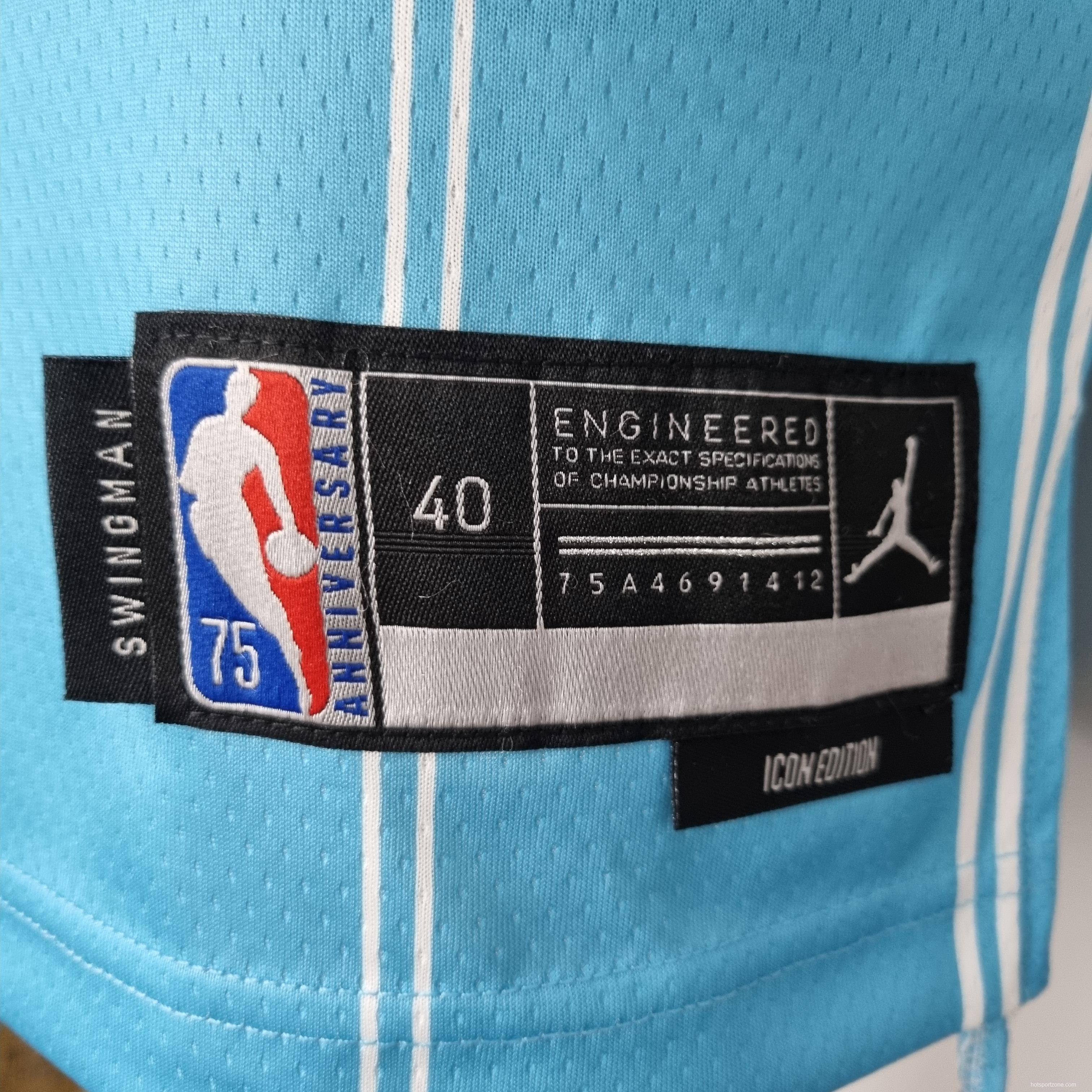75th Anniversary Oubre jr.#12 Charlotte Hornets Blue NBA Jersey