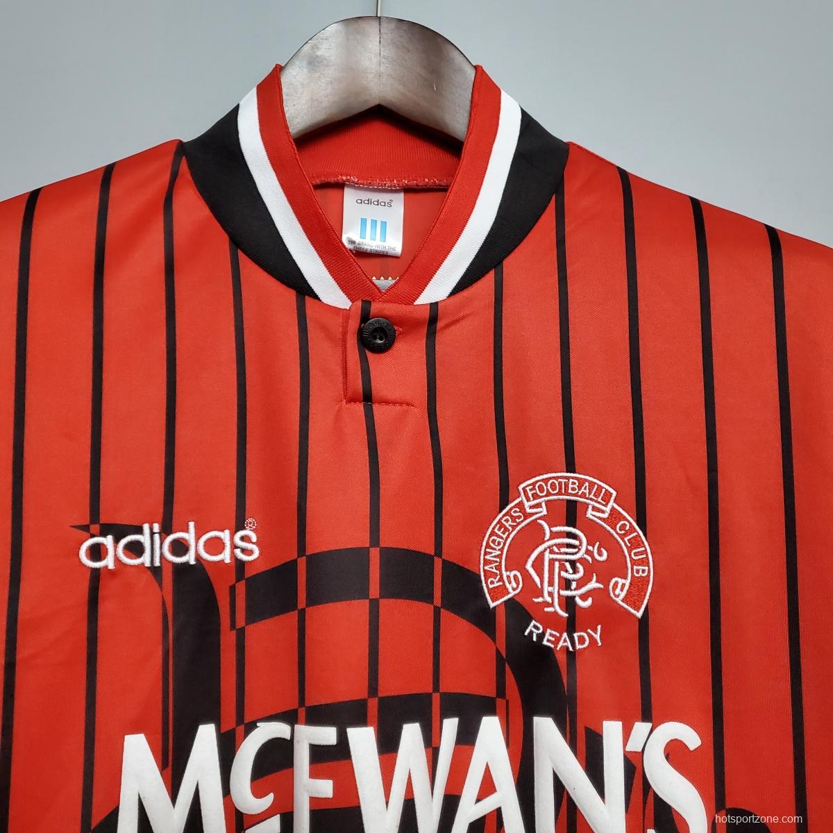 Retro 94-95 Rangers Away Soccer Jersey