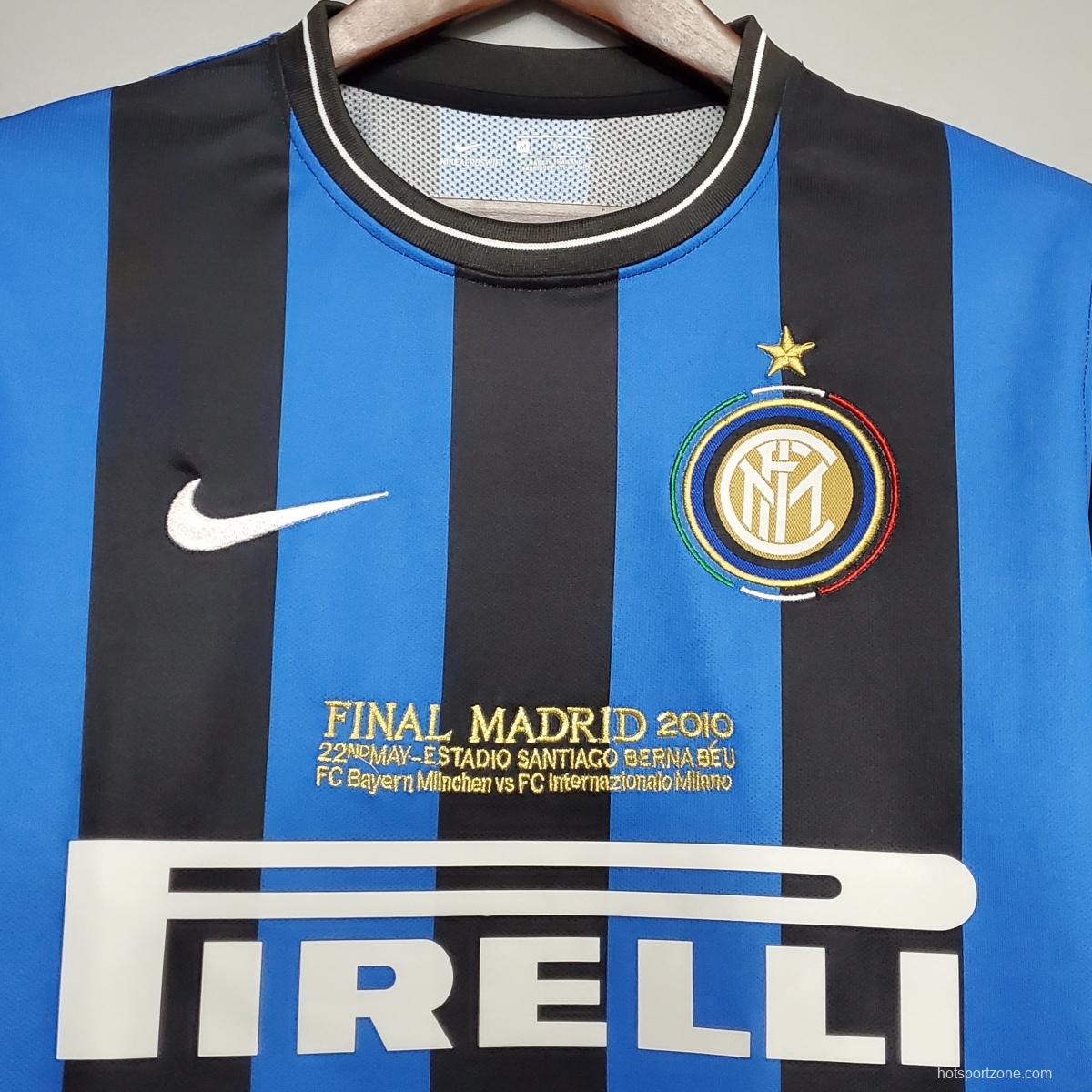 Retro 2010 Inter Milan home Soccer Jersey