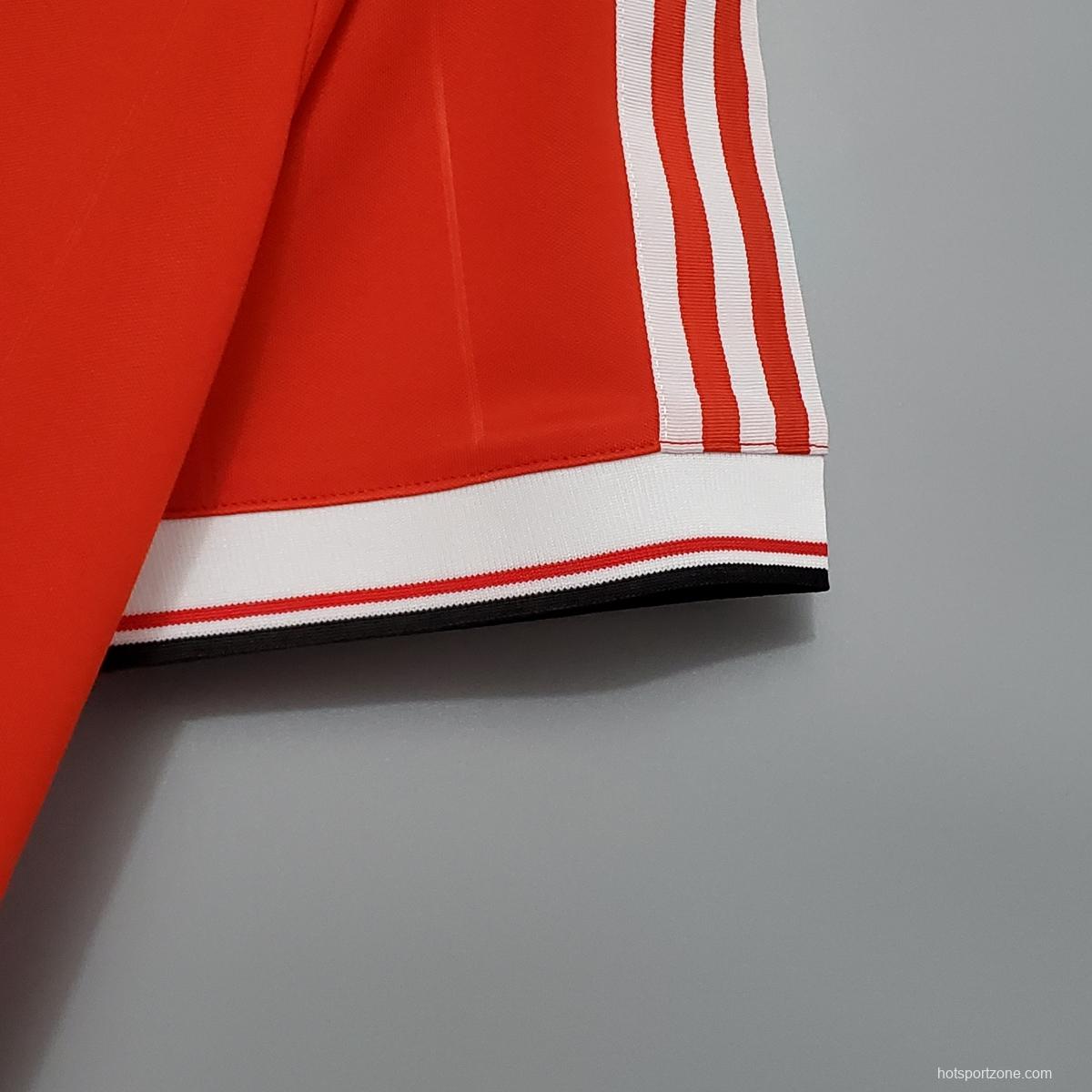 Retro 83/84 Manchester United home Soccer Jersey