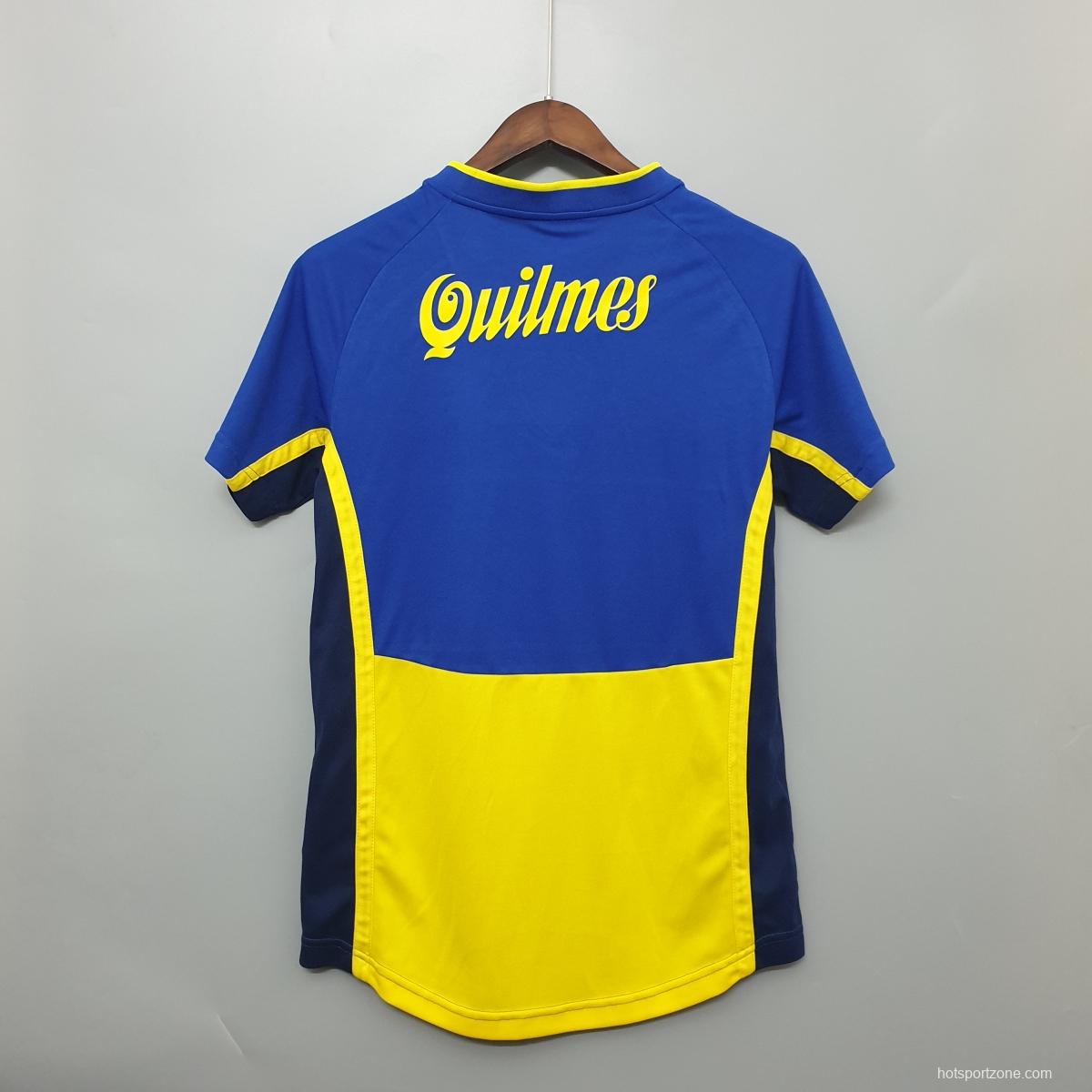 Boca Juniors 2001 retro shirt home Soccer Jersey