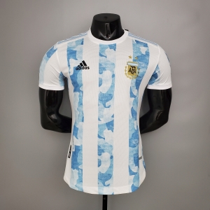 2020 player version Argentina home Soccer Jersey