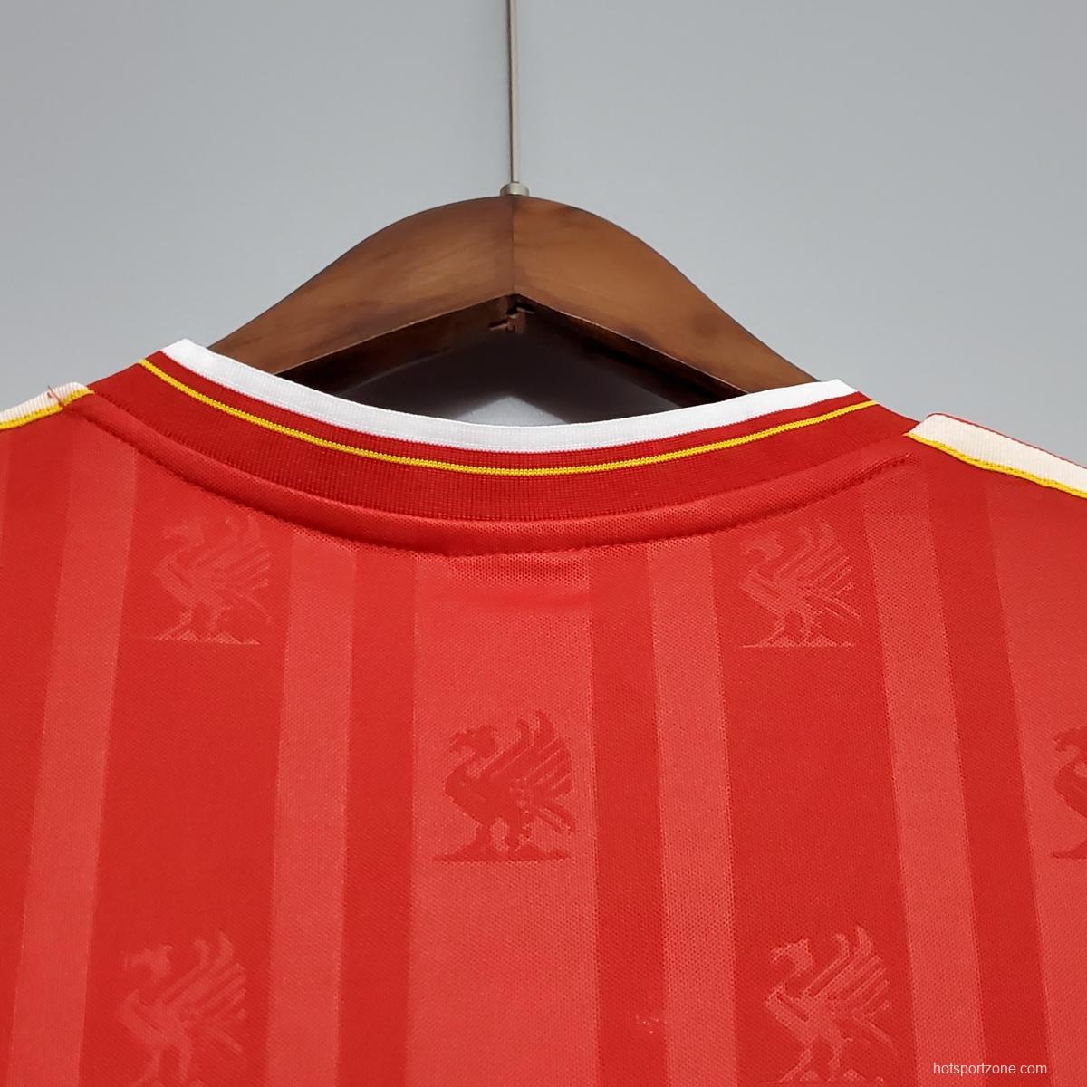 Retro 85/86 Liverpool home Soccer Jersey