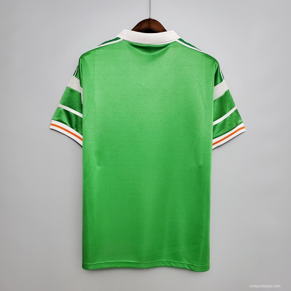 Retro 1988 Ireland home Soccer Jersey