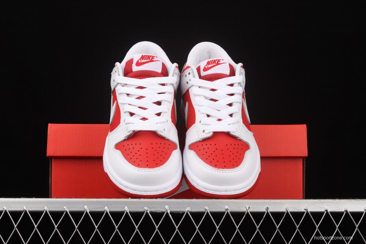 NIKE SB DUNK Retro Low White/University Red University Red Slam Dunk Series low-side leisure sports skateboard shoes CW1590-600