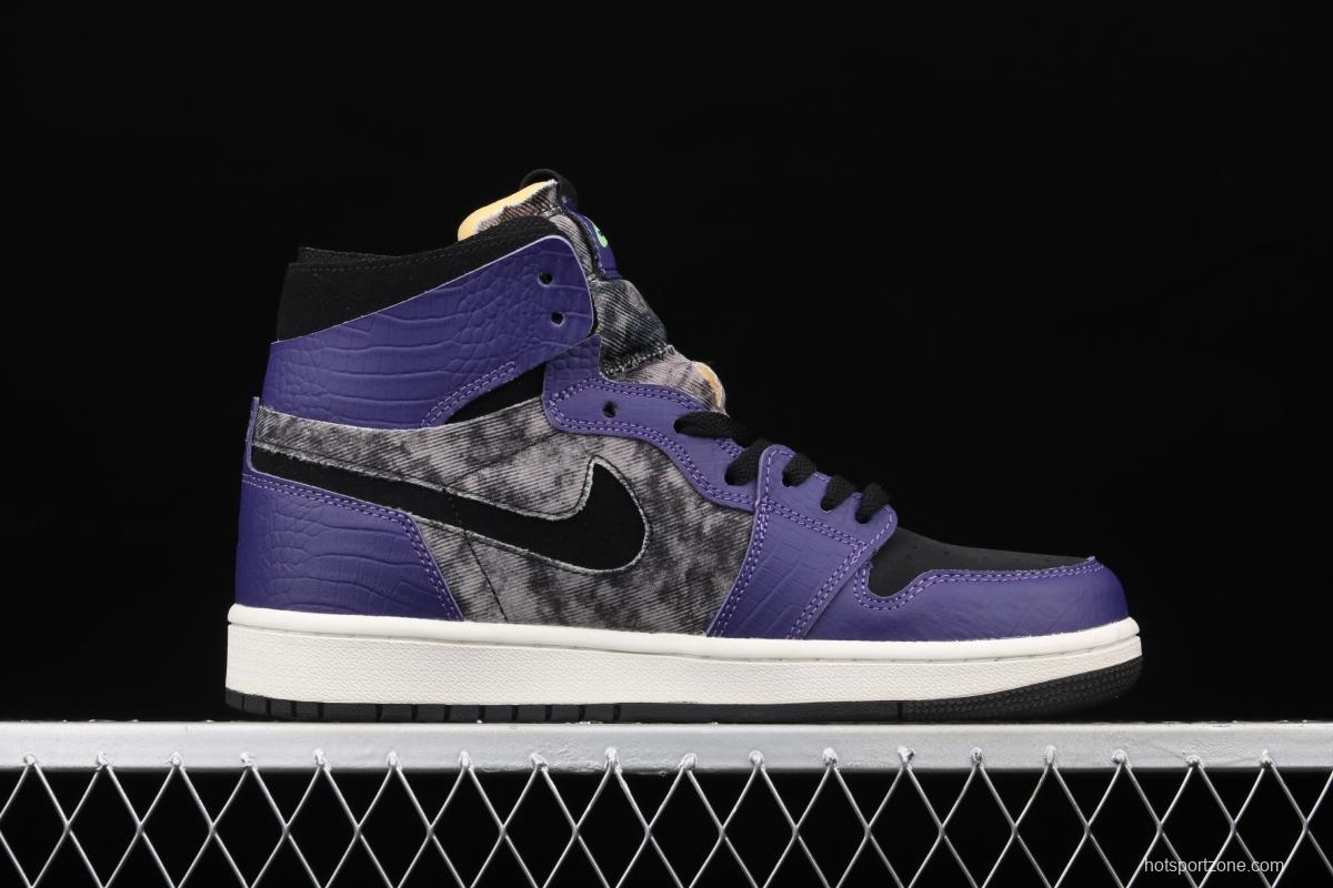 Air Jordan 1 Zoom Air CMFT BayouBoys Zion Black Purple DC2133-500