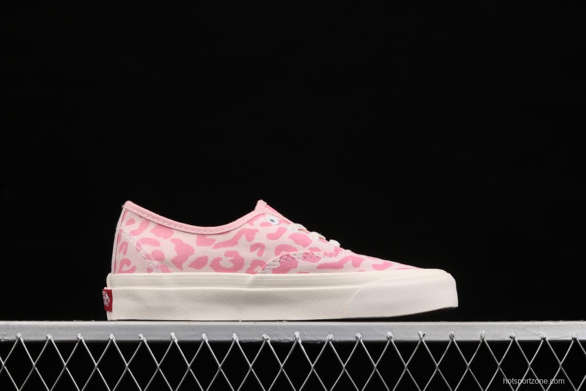 Vans Vault OG Authentic LX pink leopard print high-end regional vulcanized canvas low-top casual board shoes VN0A38GRR89