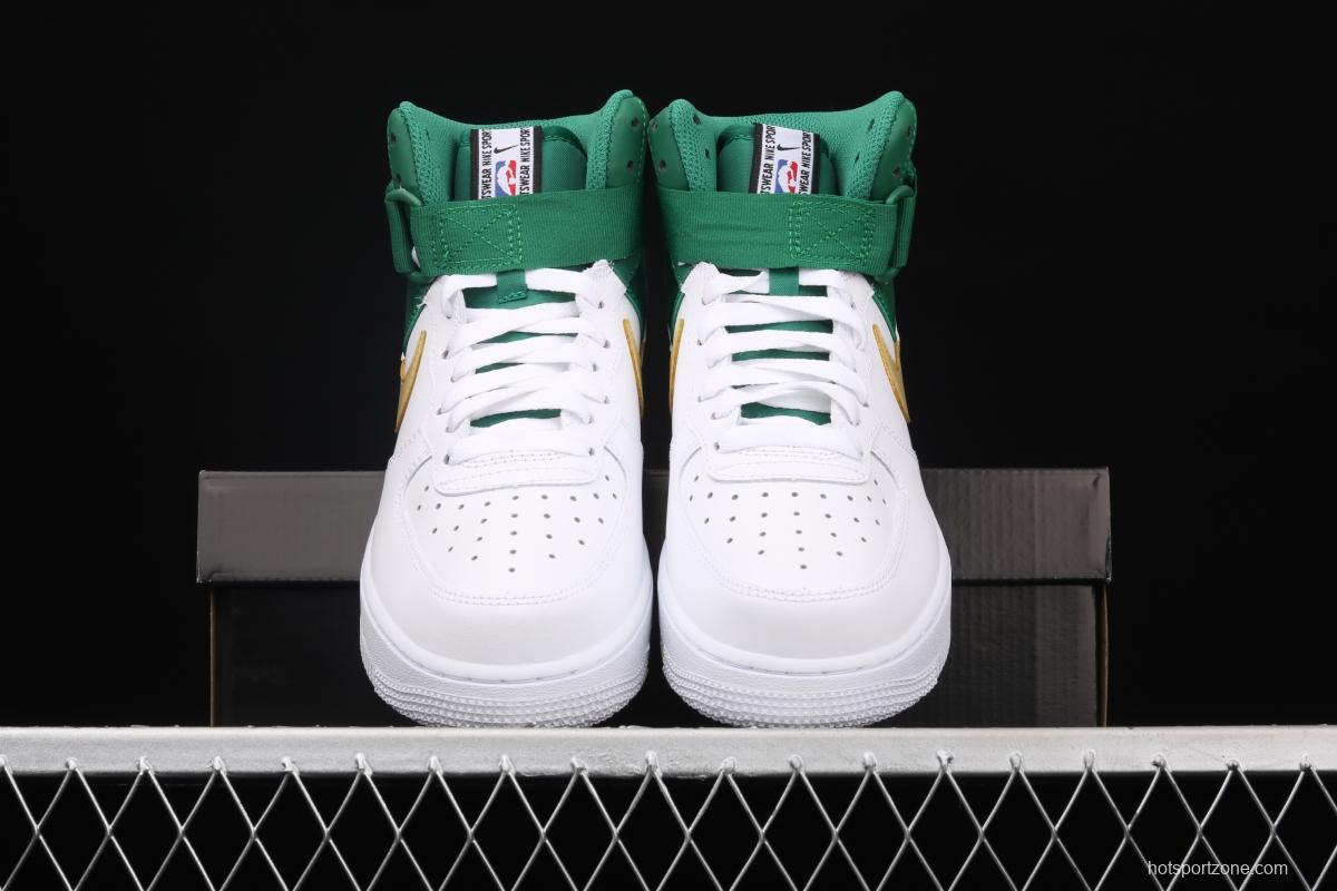 NIKE Air Force 1 High LV8 NBA joint name silk stitching high-top casual board shoes BQ4591-100