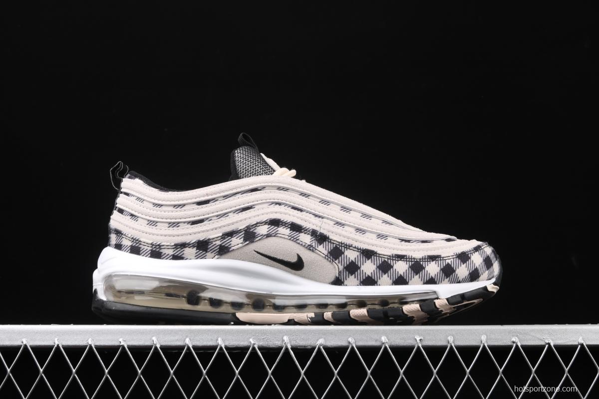 NIKE Air Max 97 Premium checkerboard retro bullet trend air cushion casual running shoes 312834-201