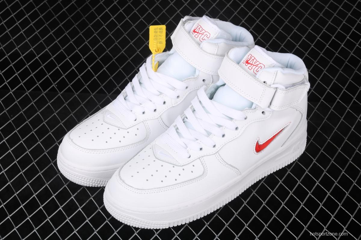 NIKE Air Force 1 Mid Retro Prm QS small hook high top casual board shoes AO1639-410