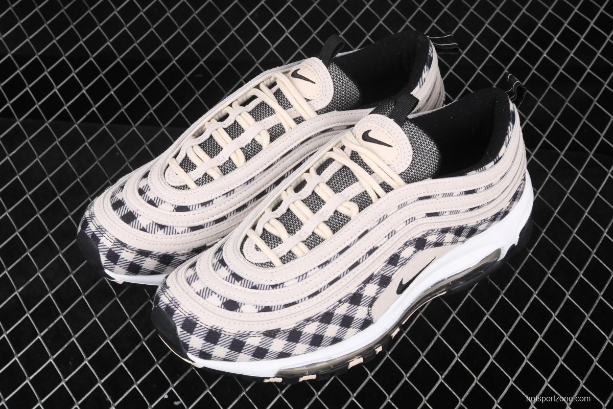 NIKE Air Max 97 Premium checkerboard retro bullet trend air cushion casual running shoes 312834-201