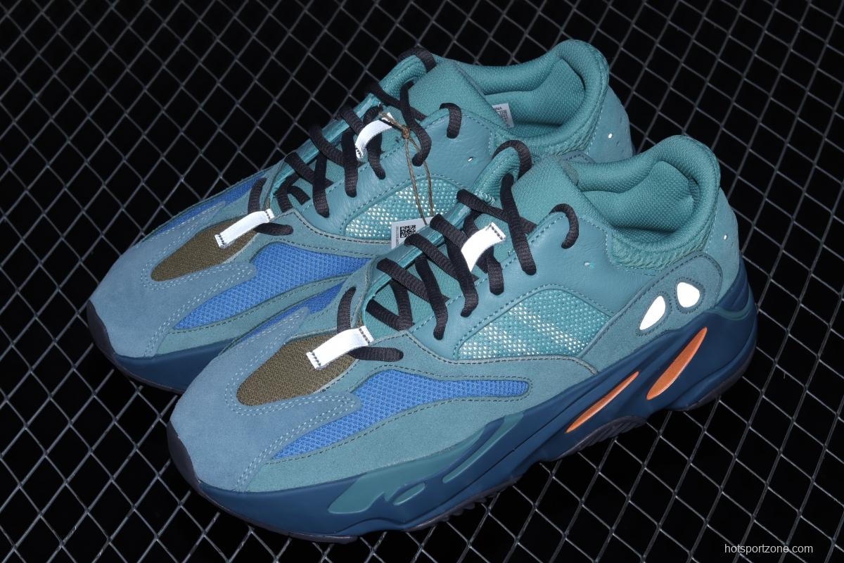 Adidas Yeezy Boost 700 Sea Blue GZ2002 Kanye coconut 700 sea blue running shoes BASF popcorn