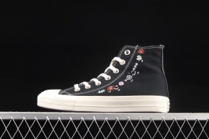 Converse Chuck 70s embroidered floret high top casual board shoes A01585C