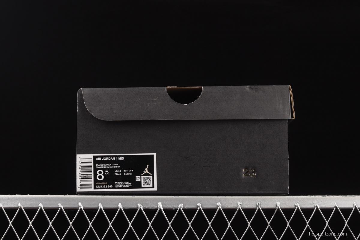 Levi's x Air Jordan 1 Mid Denim Levi denim basketball shoes DM4352-600