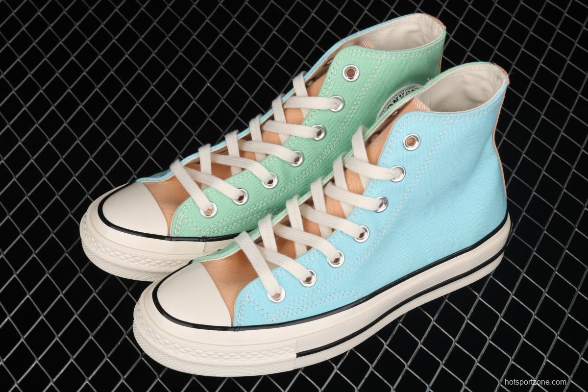 Converse Chuck 70s summer ice cream splicing color fashion high upper shoes 171124C