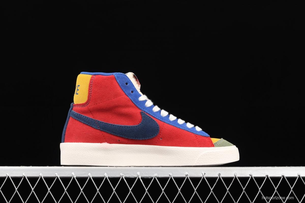NIKE Blazer Mid'77 Vntg We Suede spliced Yuanyang high-top casual board shoes DC9179-476