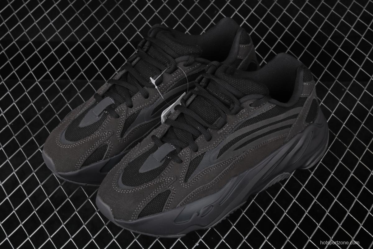 Adidas Yeezy Boost 700Inertia FU6684 Kanye coconut 700all black running shoes 3M reflection