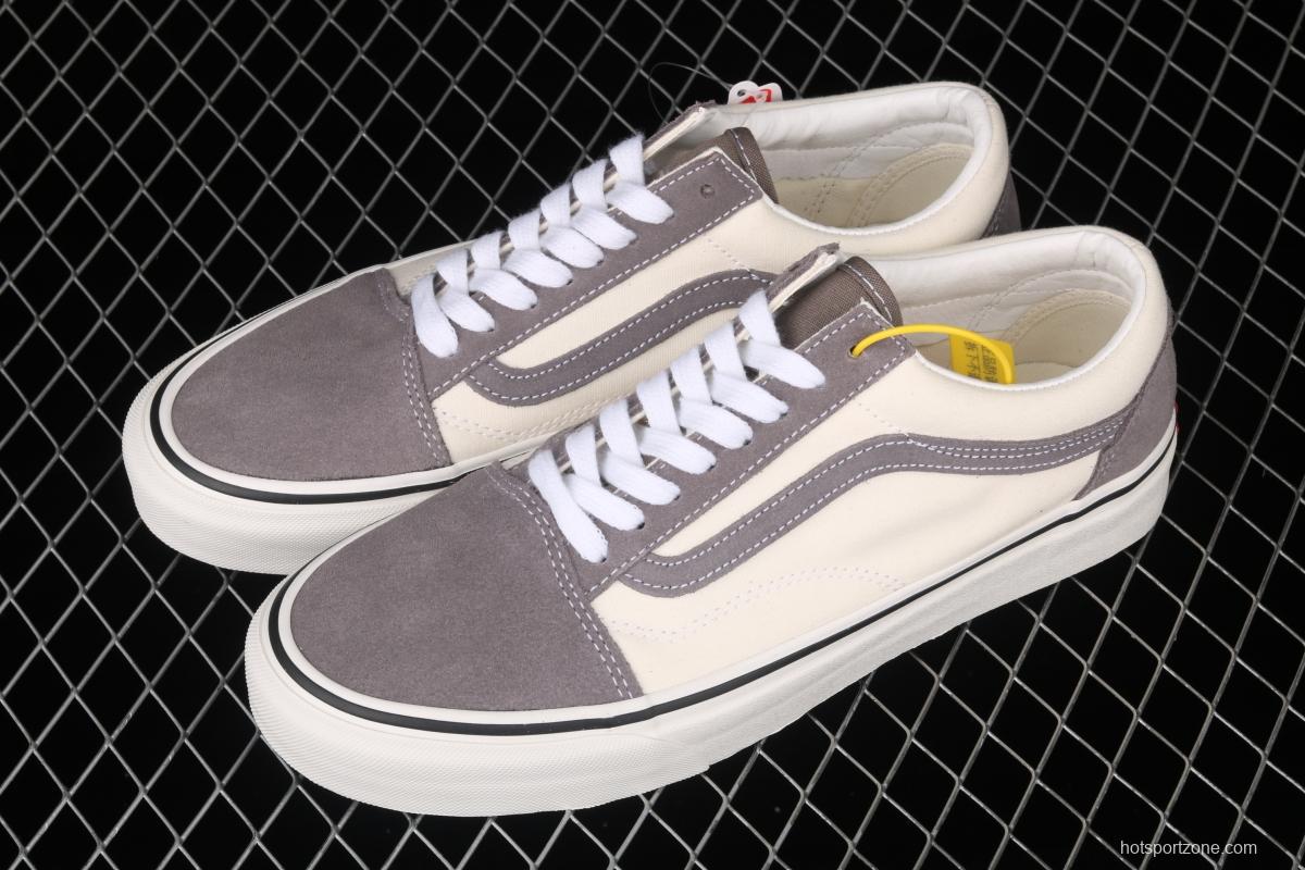 Vans Old Skool gray and white color low-top board shoes sports board shoes VNOA3WKT4OP