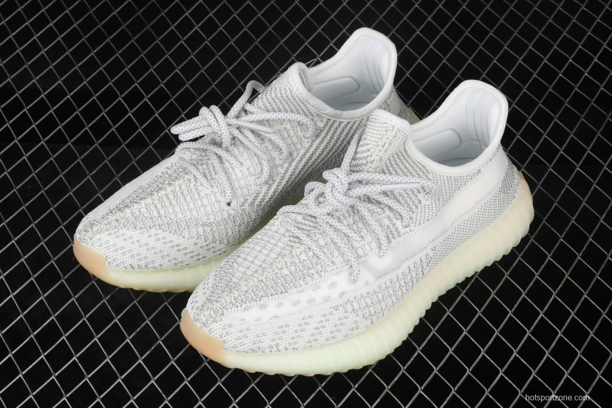 Adidas Yeezy Boost 350V2 Tailgate FX4349 Darth Coconut 350 second generation hollowed-out Asian gray star color match