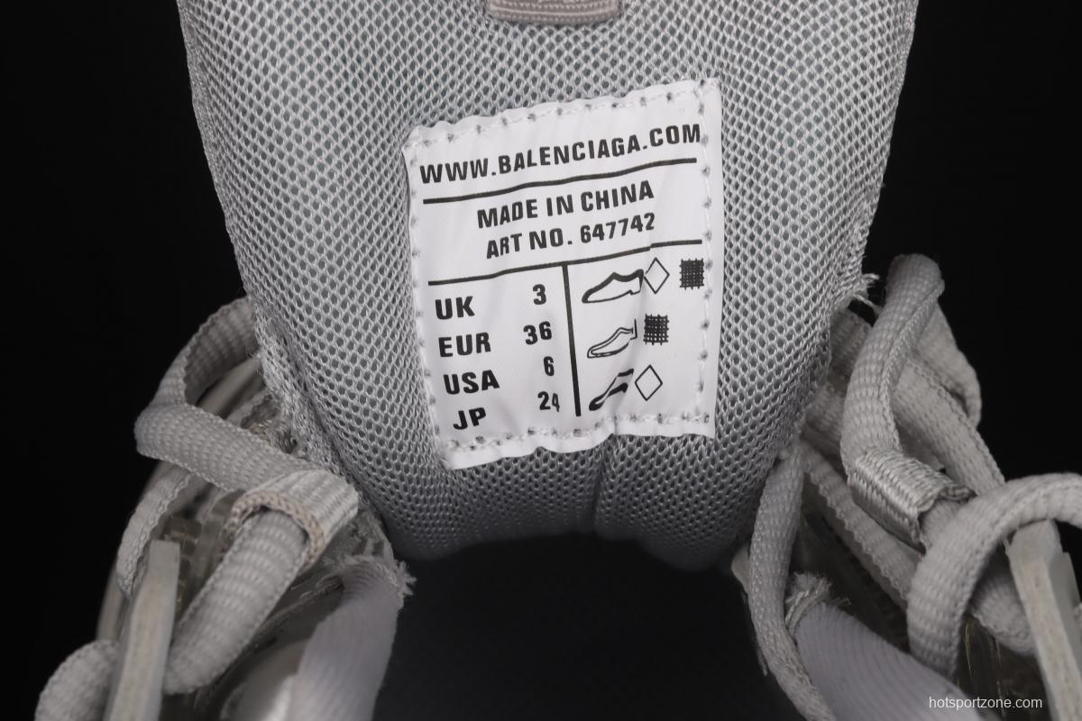 Balenciaga Sneaker Tess s.Gomma Res BI ALV/TIS EFF NUBUK/TIS E 2020 latest color matching trend running shoes W3BM41200