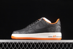 NIKE Air Force 11607 Skeleton QS Halloween theme limited casual board shoes DC8891-001