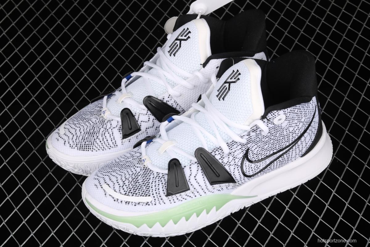 NIKE Kyrie 7 HIP-POP Owen 7th generation hip hop theme luminous white and green CQ9327-100