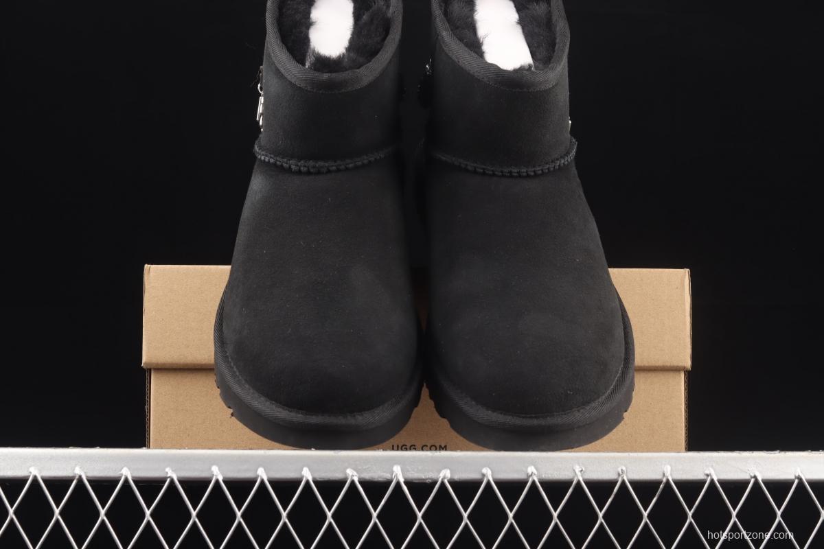 UGG Mini Bailey Button II outdoor snow boots in metal chain 1123668