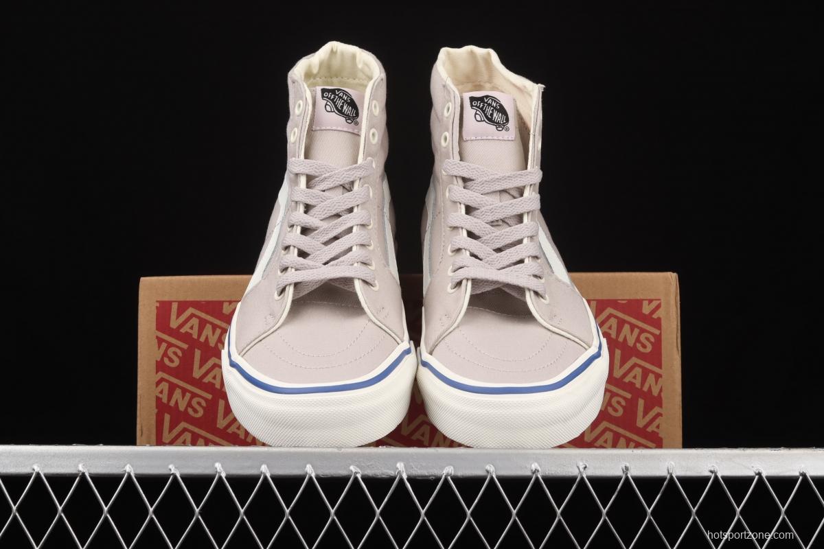 Vans Sk8-Hi Slim side striped high-upper light canvas high-upper shoes VN0A4U164U1