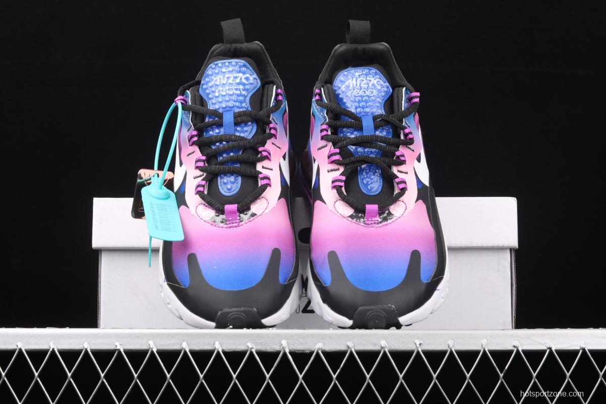 NIKE Air Max 270React 2020 new high-frequency mesh hollowing out function half-palm air cushion running shoes BV3387-400