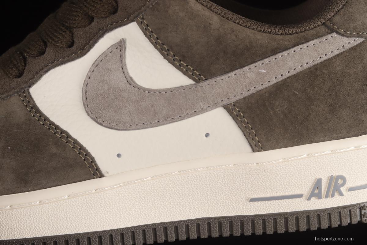 NIKE Air Force 1'07 Low Gray Brown Color Low Top Casual Sneakers TU6995-396