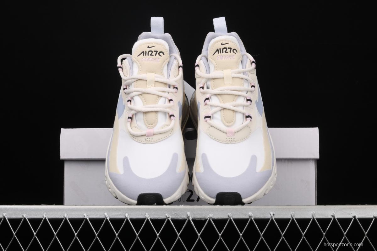 NIKE Air Max 270React new high-frequency mesh function half-palm air cushion cushioning running cloth shoes CT1287-100