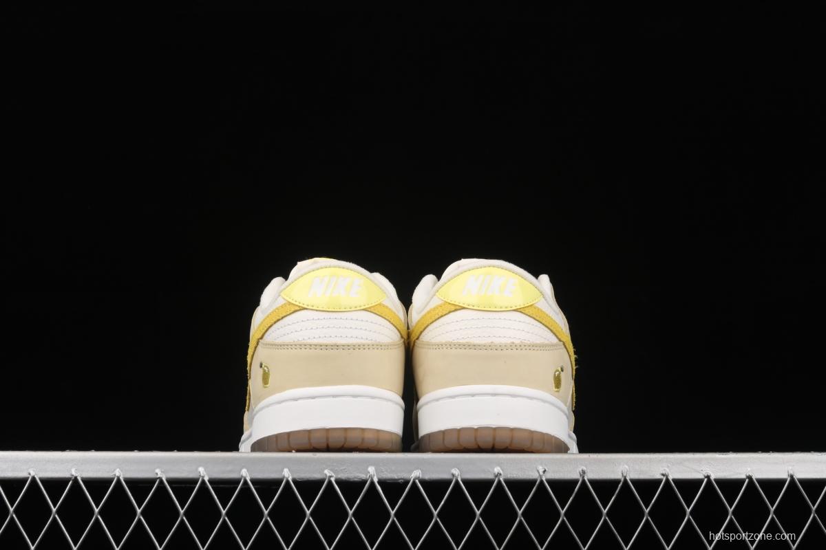 NIKE SB DUNK Low dunk series lemon yellow color matching low-side leisure sports skateboard shoes DJ6902-700