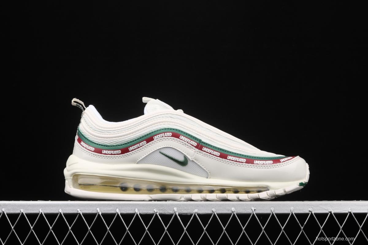 NIKE Air Max 97 Undefeated Co-signed White and Green bullet 986-100