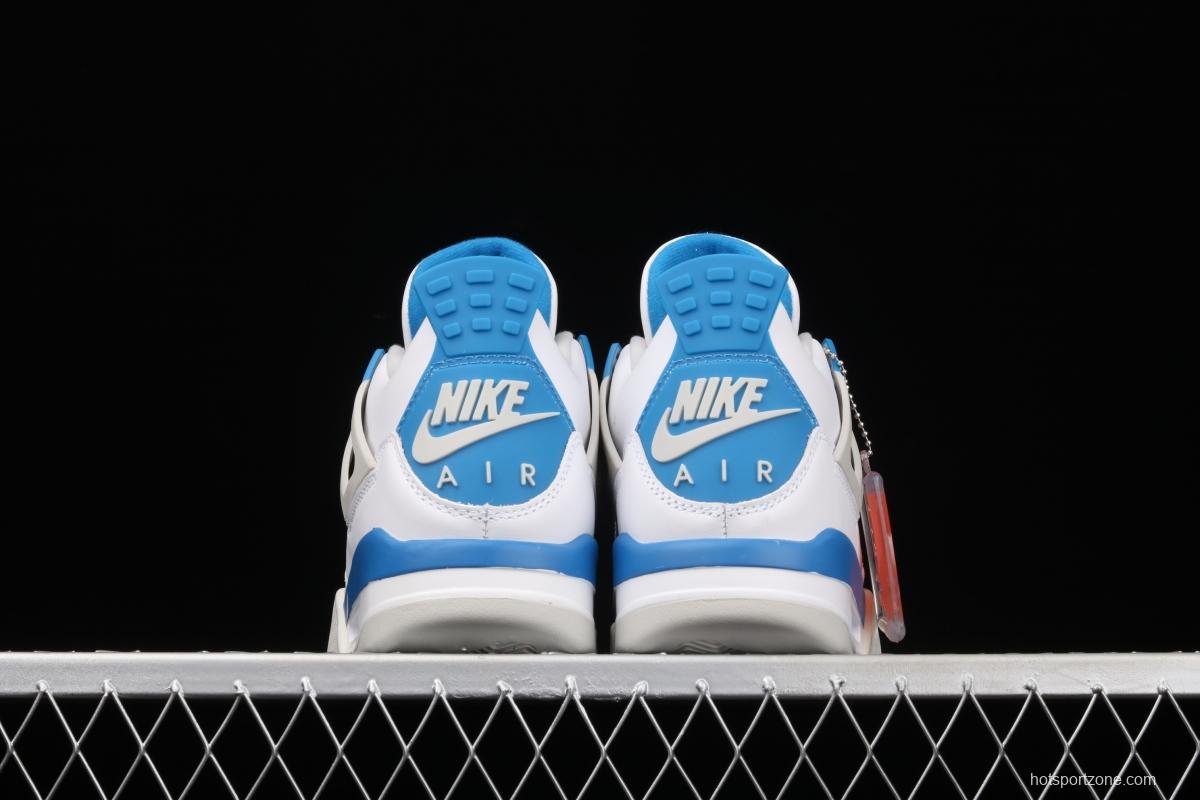 Air Jordan 4 Retro Military Blue White Blue 308497-105