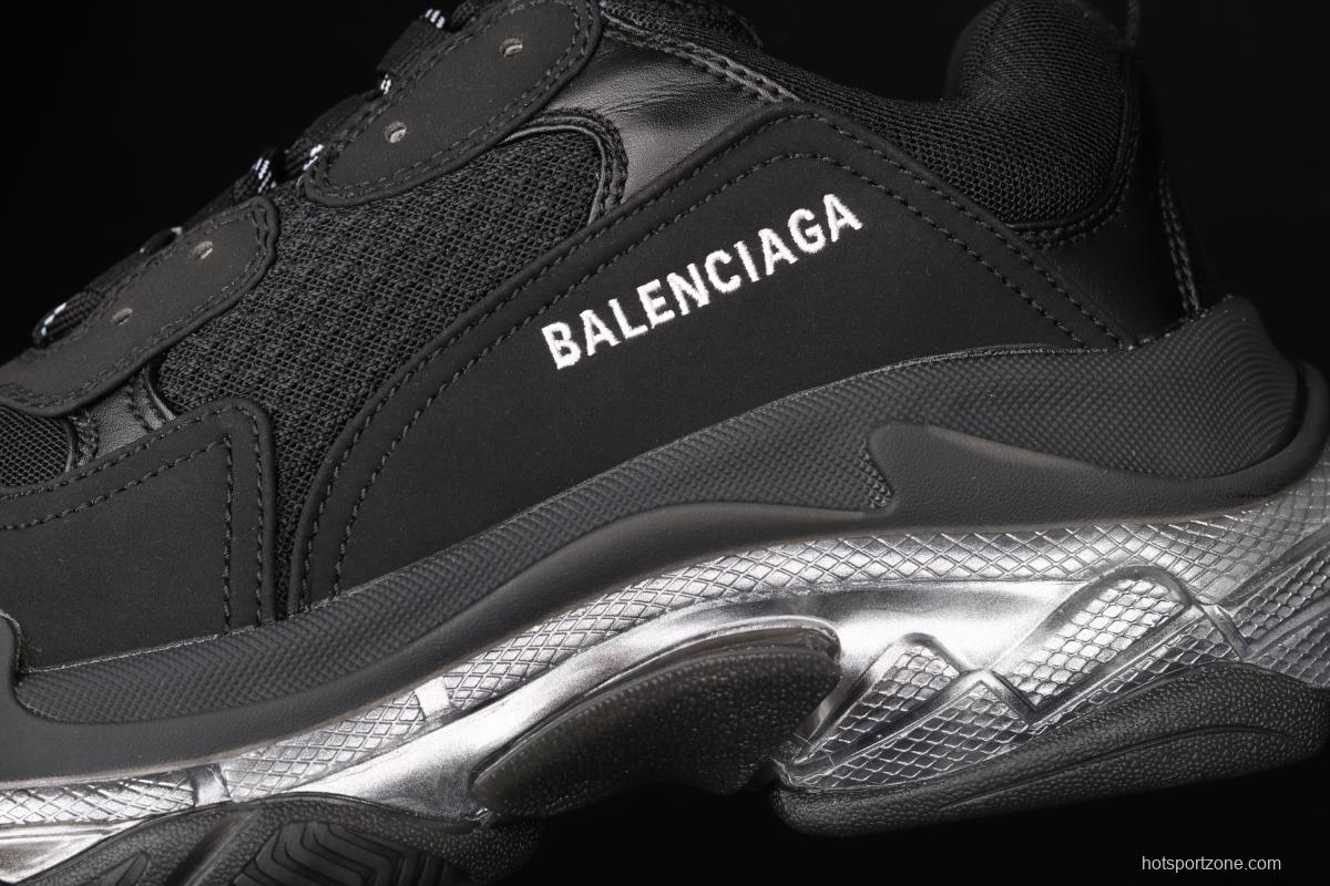 Balenciaga Triple S 3.0 full-combination nitrogen crystal outsole W2FB21001 for retro casual running shoes