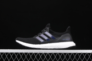 Adidas Ultra Boost 4.0FW5692 fourth generation knitted striped black and blue UB