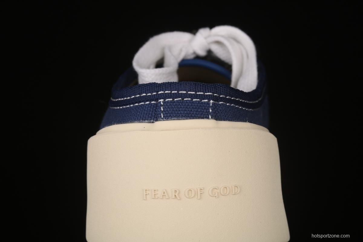 Fear Of God breathable canvas trend leisure semi-dragged blue and white color matching