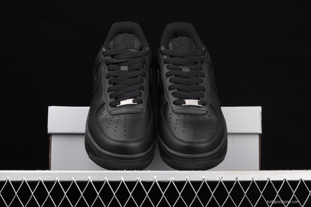 NIKE Air Force 1x07 all-black low-top leisure sports board shoes 315122-001