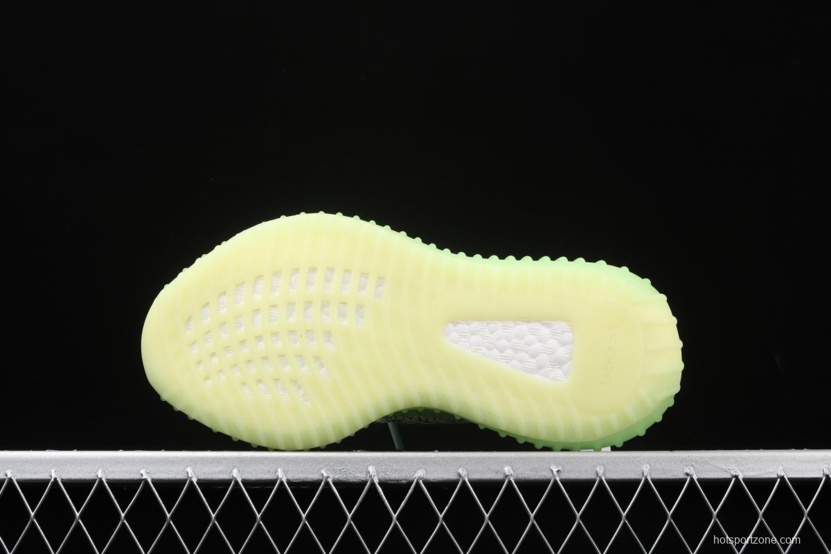 Adidas Yeezy Boost 350V2 Yeezreel FX4130 Darth Coconut 350 the second generation of hollowed-out black and yellow luminous stars