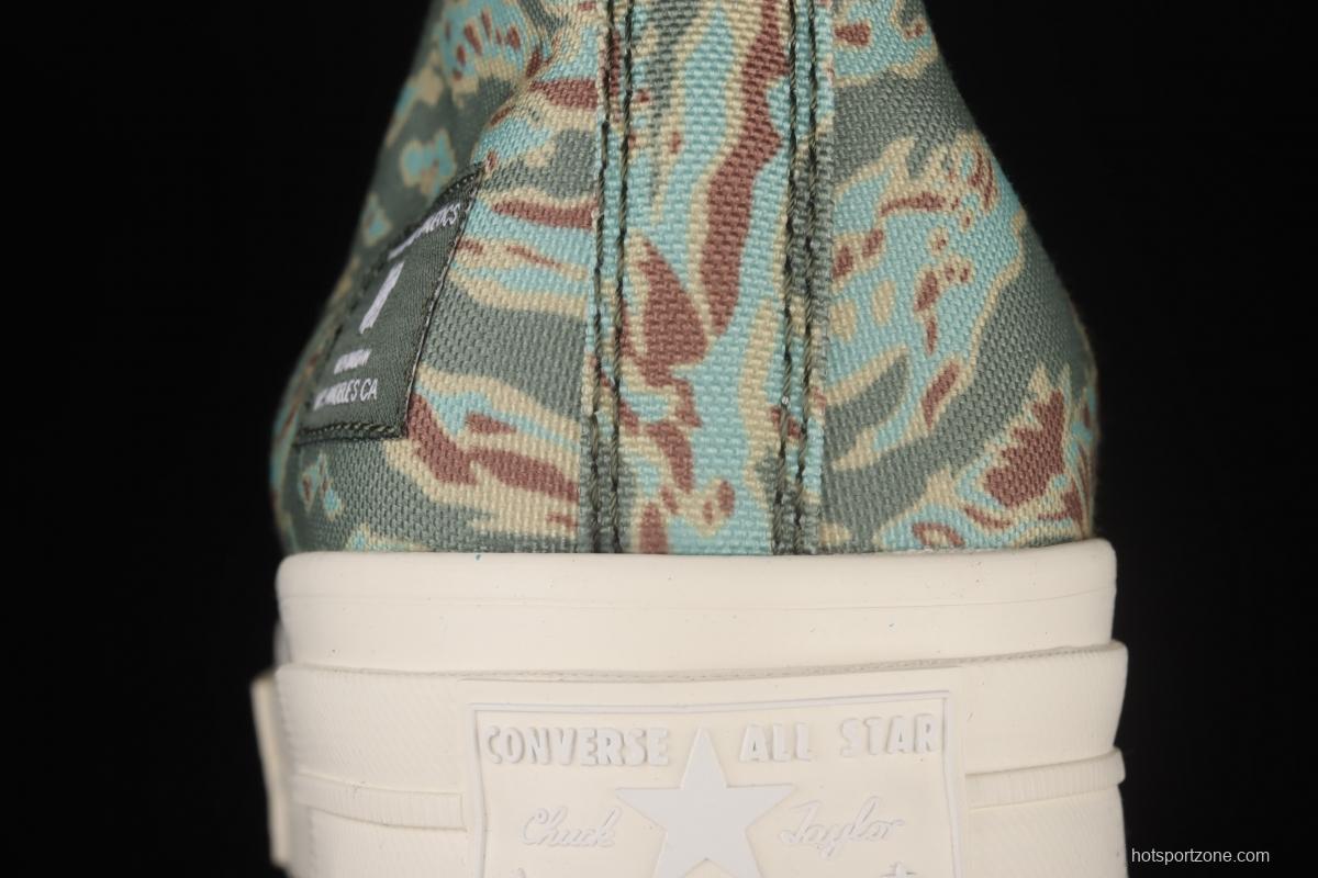 UNDEFEATED x Converse Half Chuck 70 Mid year of the Tiger pattern limited high-top casual board shoes 172397C