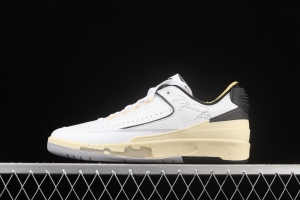 OFF-White x Air Jordan 2 Low SP AJ2 Joe 2 Milk White Joint style Basketball shoes DJ4375-101