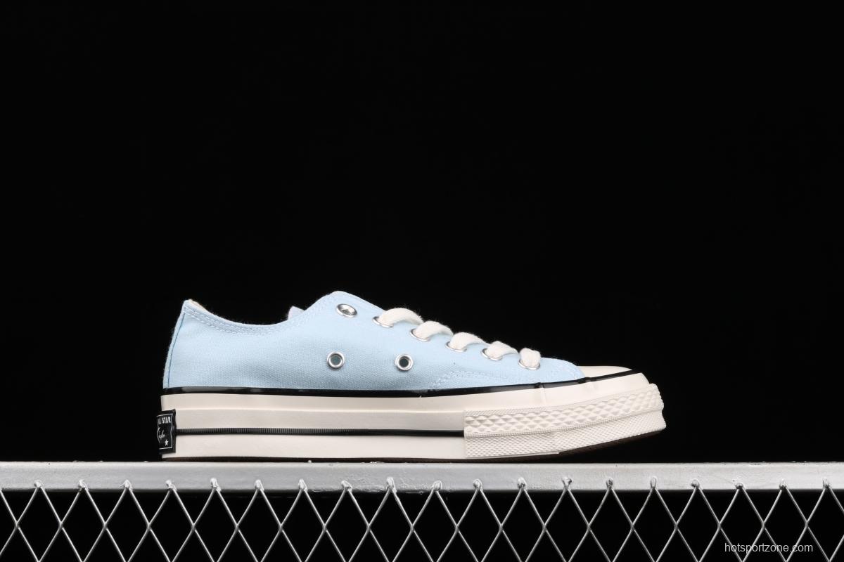 Converse Chuck 70s summer new color water blue new color matching low upper casual board shoes 570789C