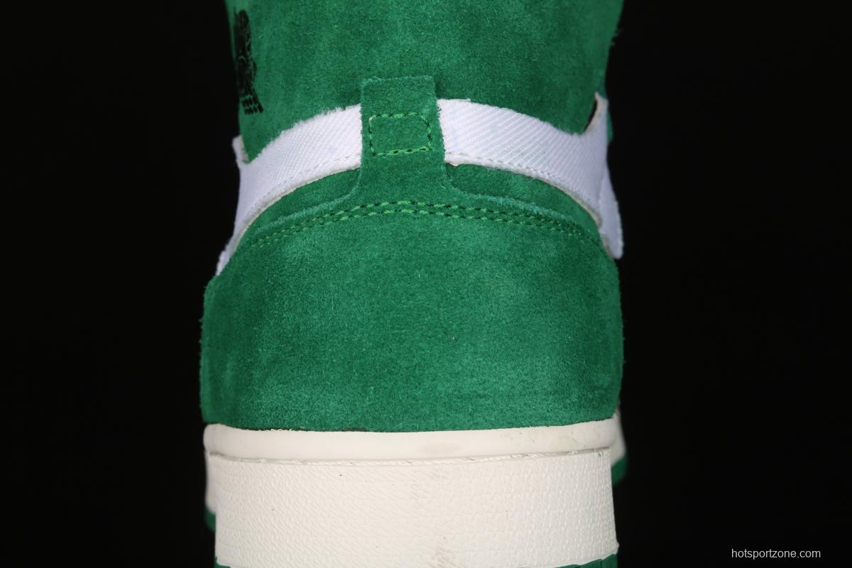 Air Jordan 1 Zoom CMFT StAdidasium Green white and green splicing CT0978-300